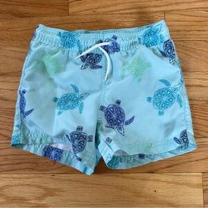 Janie and Jack Kids Turtle Swim Trunks Sz 2T